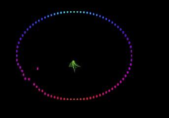 动感渐变线条和点的音乐背景AE小动画视频的预览图